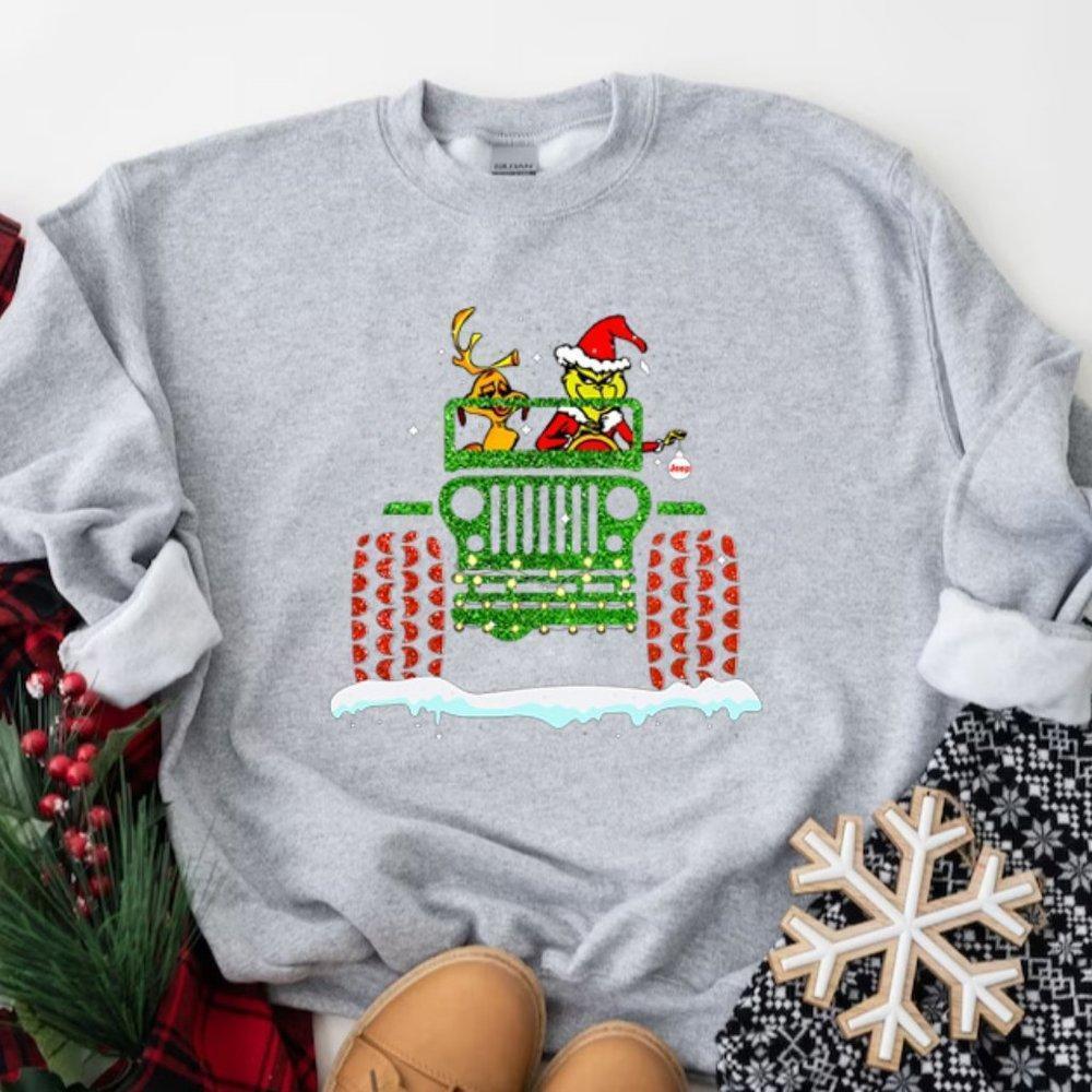 Grinch Deer Drive Merry Christmas Grinch Sweatshirt